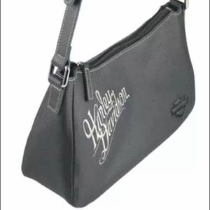 Harley-Davidson black leather purse